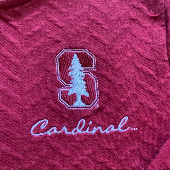 Stanford Champion Quarter Zip Red Sweatshirt Cardinals College University - Picture 3 of 7